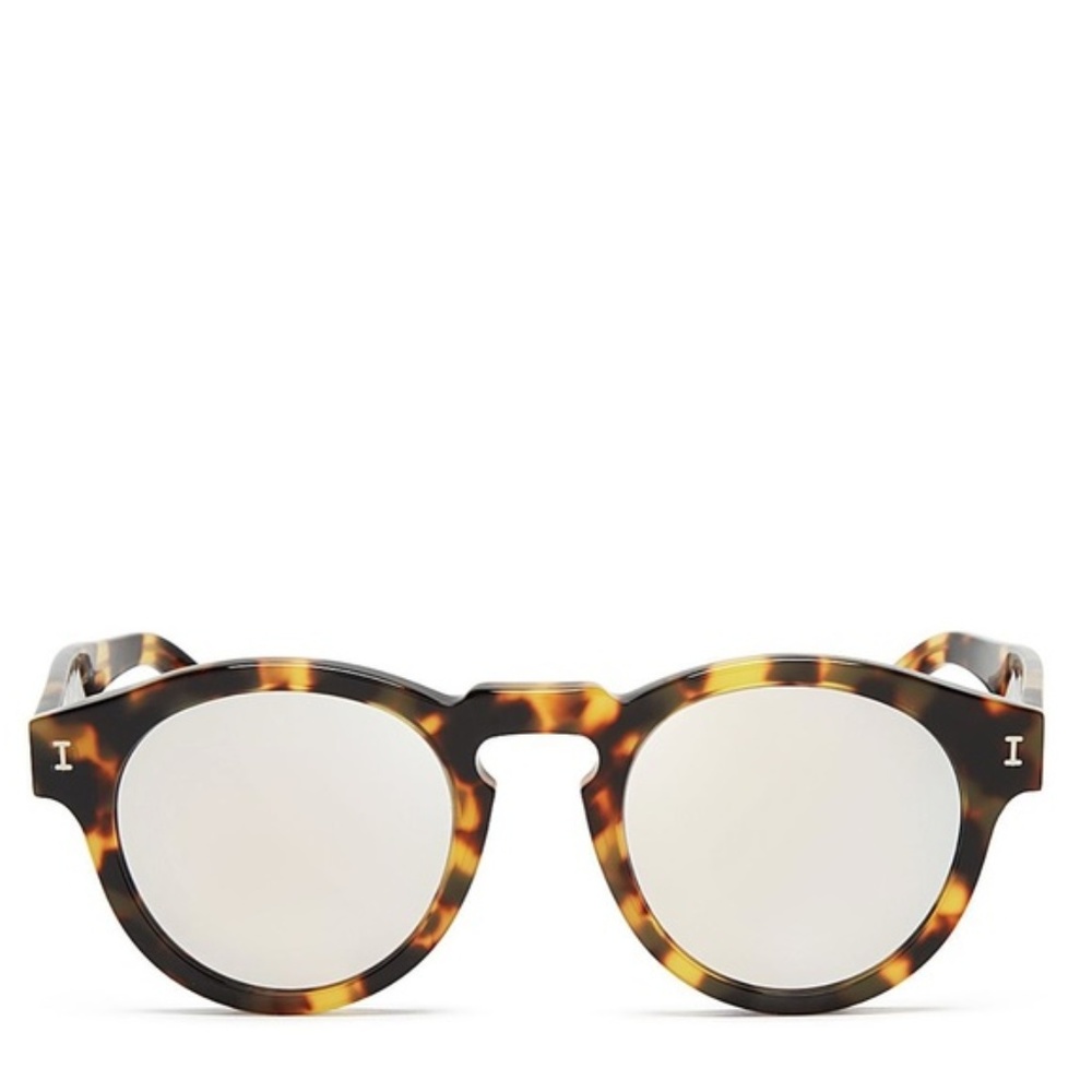 Illesteva Leonard Mirrored Round Sunglasses